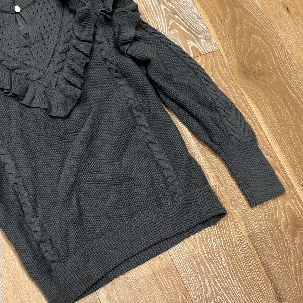 Ted Baker Denita Ruffle Yolk Sweater Charcoal - Picture 12 of 12